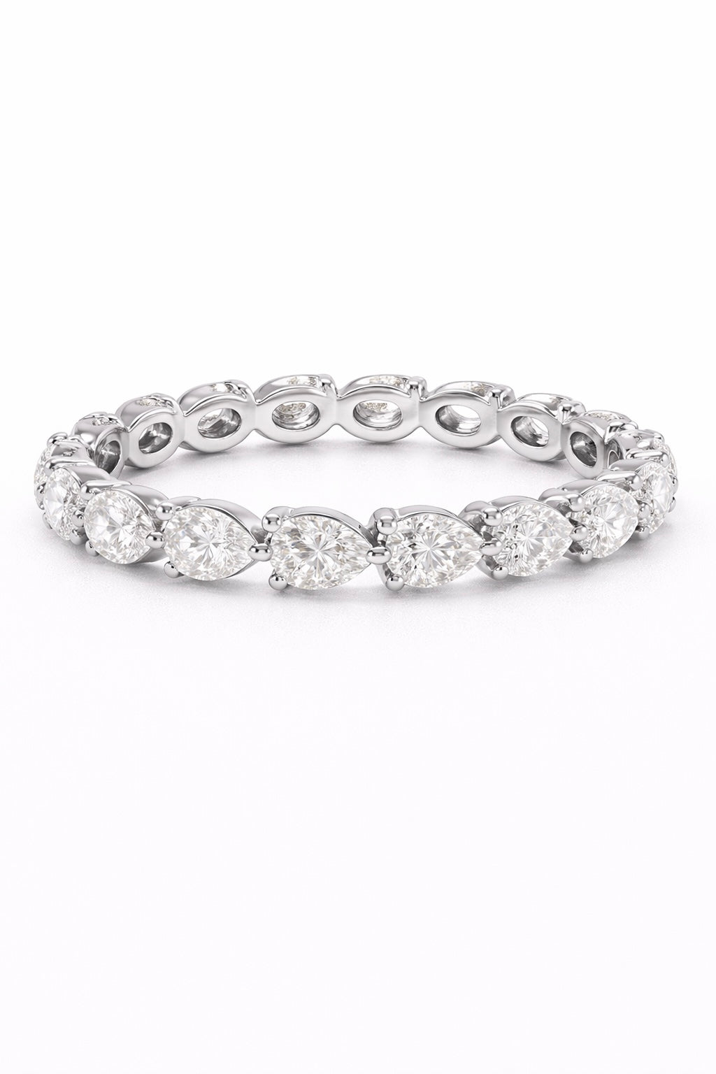 PIERŚCIONEK Z GRUSZKĄ FULL ETERNITY "ISABELLA"