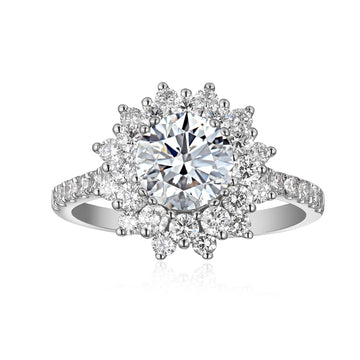 OKRĄGŁY KWIAT HALO 2,73 CT