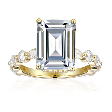 PIERŚCIONEK ZE SZMARAGDEM Z KAMIENIAMI BOCZNYMI 2,08 CT