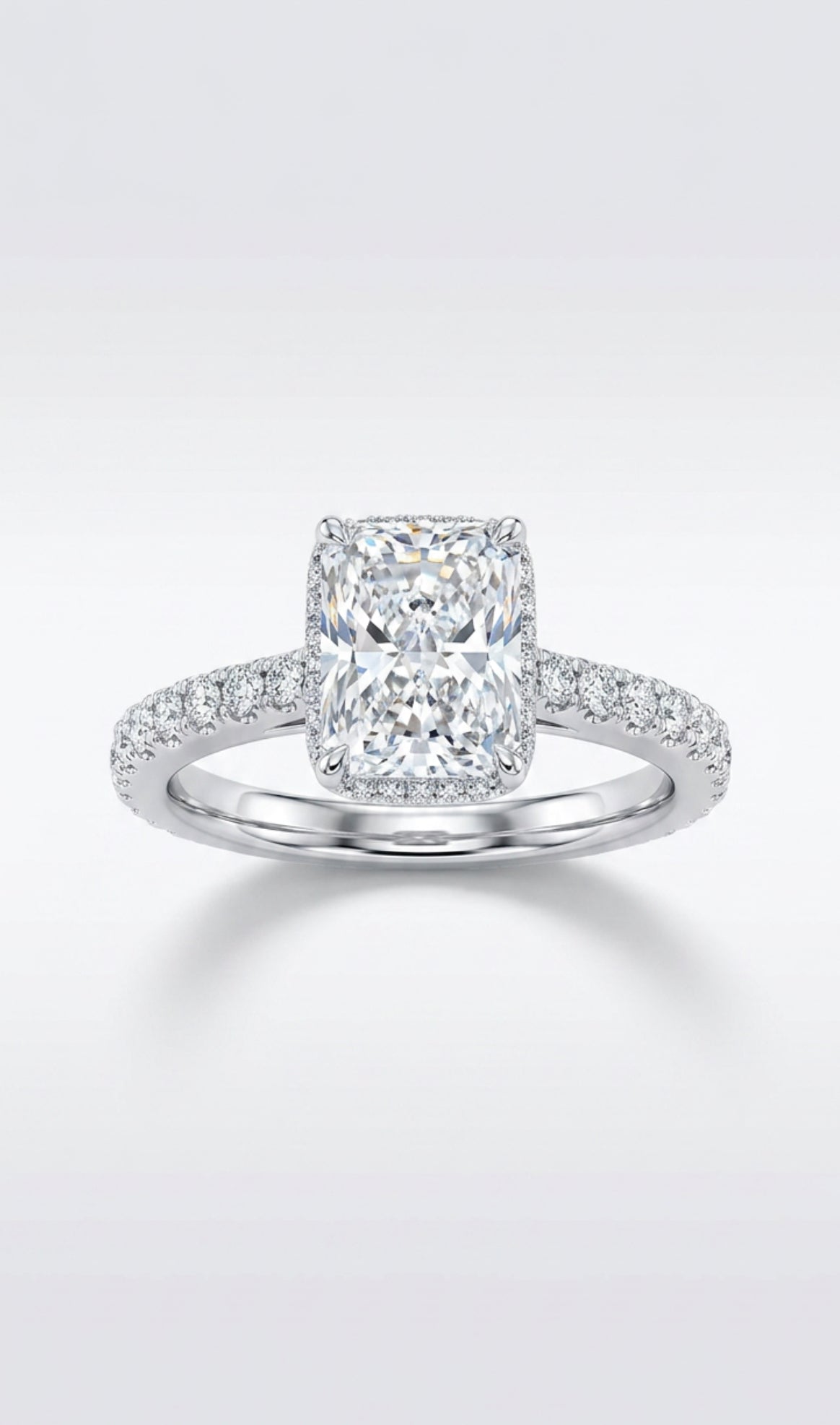 SMARAGD-KISSEN-TRIO-RING „GRACE“ 1,74 ct